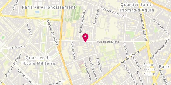 Plan de Club 49 PARIS, 49 Rue de Babylone, 75007 Paris