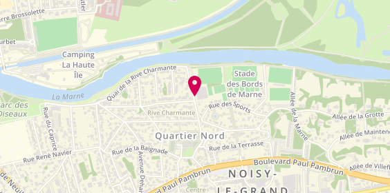 Plan de Racing Tennis Club de Noisy le Grand, 3 Rue du Vieux Moulin, 93160 Noisy-le-Grand