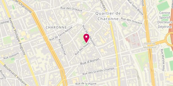Plan de Tep des Haies, 41 Rue des Haies, 75020 Paris