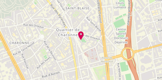 Plan de Tep Saint, Rue Pauline Kergomard, 75020 Paris