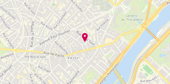 Plan de Le Triangle, 9 Rue Gavarni, 75116 Paris