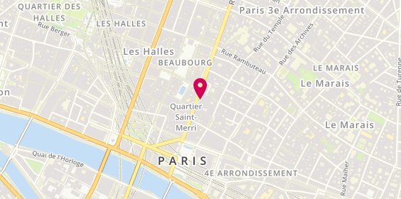 Plan de Piscine Saint Merri, 16 Rue du Renard, 75004 Paris