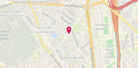 Plan de Club M Paris 20, 138 Rue de Bagnolet, 75020 Paris
