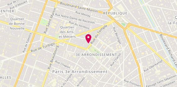 Plan de Reformation Pilates Marais, 175 Rue du Temple, 75003 Paris