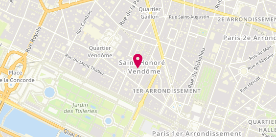 Plan de OUTBOXE - Boxing Studio Paris, 13 Rue de la Sourdière, 75001 Paris