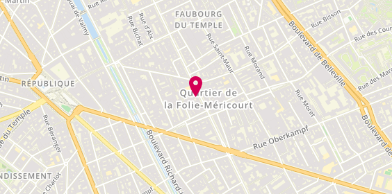 Plan de Gym Studio, 107 Avenue Parmentier, 75011 Paris