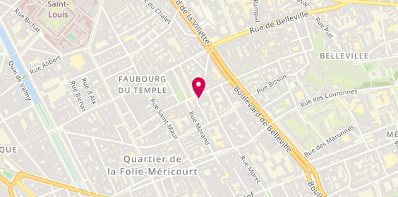 Plan de Gymnase Maurice Berlémont, 22 Rue de l'Orillon, 75011 Paris