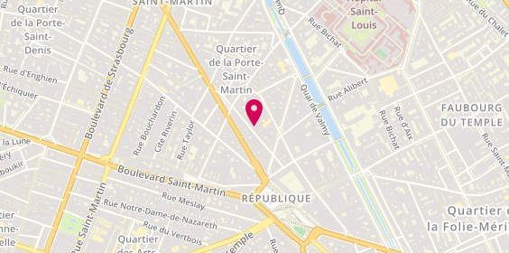 Plan de Studio Pilates & Fitness - LES AILES du canal, 42 Rue Albert Thomas, 75010 Paris