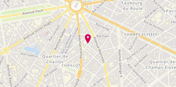 Plan de Triomphe Fitness Club, 41 Rue Galilée, 75116 Paris