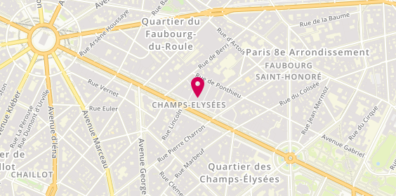 Plan de RITM, 76 avenue des Champs-Élysées, 75008 Paris