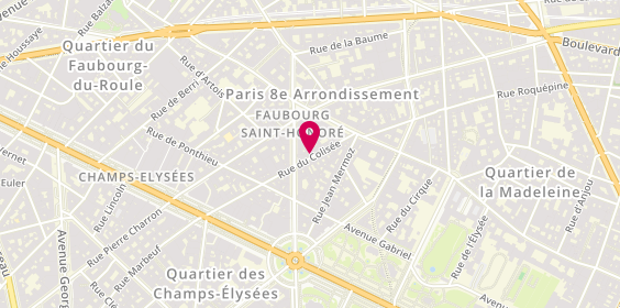 Plan de Espace Élysée, 37 Bis Rue du Colisée, 75008 Paris
