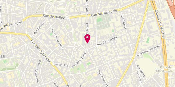 Plan de Salle de Sport Pelleport, 160 Rue Pelleport, 75020 Paris