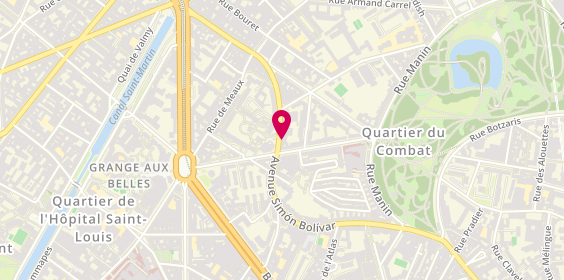 Plan de Les Cercles de la Forme, 108 avenue Simon Bolivar, 75019 Paris