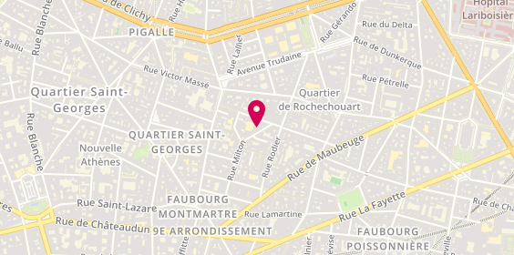 Plan de Gymnase Paul Gauguin, 33 Rue Milton, 75009 Paris