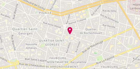 Plan de Le Studio de Léa, 44 Rue Louise-Émilie de la Tour d'Auvergne, 75009 Paris