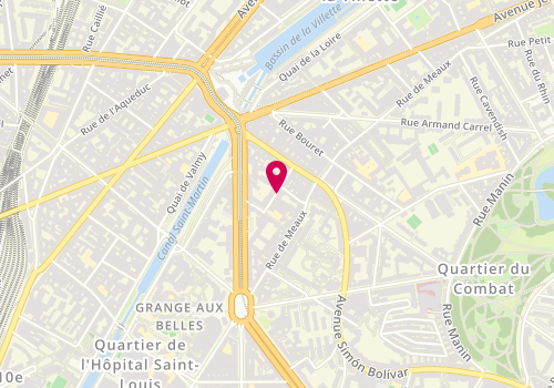 Plan de Salle de Sport Chaumont Lepage, 15 Rue de Chaumont, 75019 Paris