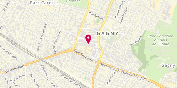 Plan de Union Sportive Municip Gagny, Parking
2 Pl. Du Général de Gaulle, 93220 Gagny