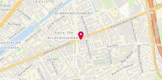 Plan de Basic Fit, 136 avenue Jean Jaurès, 75019 Paris