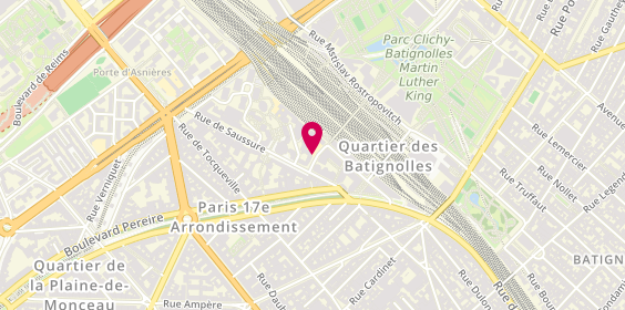 Plan de Gymnase Saussure-Vil, 38 Rue Georges Picquart, 75017 Paris