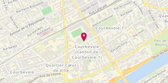 Plan de Courbevoie Sports Cyclisme, 7 Boulevard Aristide Briand, 92400 Courbevoie