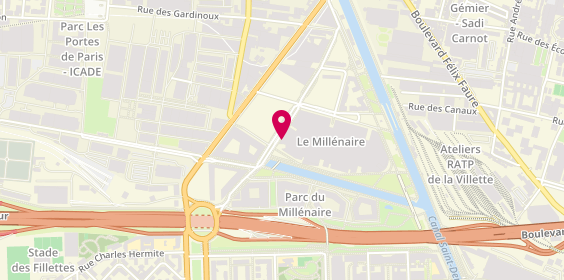 Plan de Neoness, Centre Commercial le Millénaire 23 Rue Madeleine Vionnet, 93300 Aubervilliers