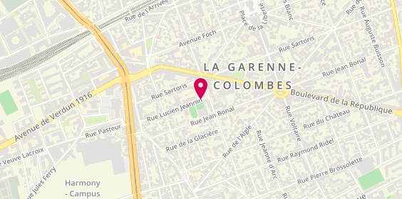 Plan de Fitness Garennois, 3 Rue Lucien Jeannin, 92250 La Garenne-Colombes