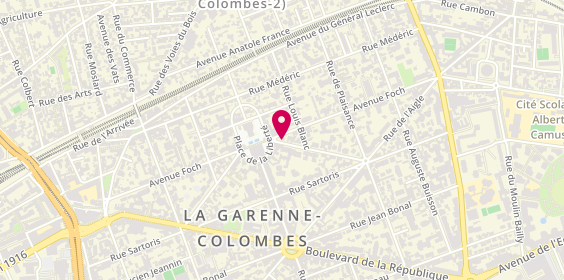 Plan de La Garenne Poker, 22 Rue d'Estienne d'Orves, 92250 La Garenne-Colombes