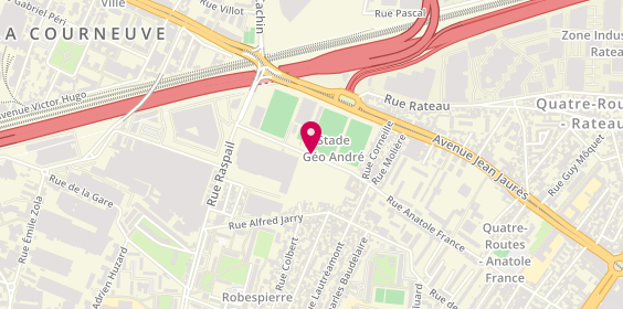 Plan de Tennis Club Courneuvien, 124 Rue Anatole France, 93120 La Courneuve