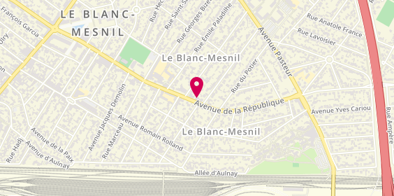 Plan de La Force d'Épione, 75 avenue de la République, 93150 Le Blanc-Mesnil