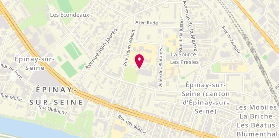 Plan de Climb Up Epinay, 8 Rue Henri Wallon, 93800 Épinay-sur-Seine