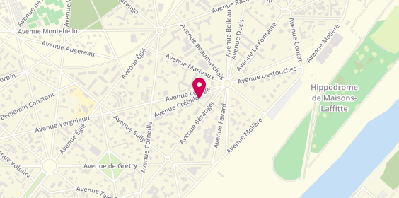 Plan de Cercle Equest. Longueil, 11 avenue Crébillon, 78600 Maisons-Laffitte