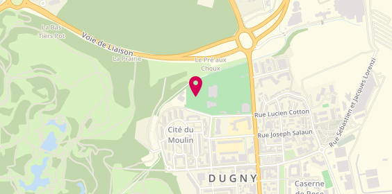 Plan de Sporting Club Dugnysien, Rue Léo Lagrange, 93440 Dugny