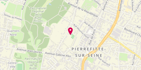 Plan de As Pierrefitte, 68 Rue de la Butte Pinson, 93380 Pierrefitte-sur-Seine