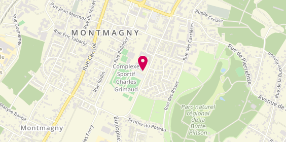 Plan de Tennis Club Charles Grimaud, Rue Pelletier, 95360 Montmagny