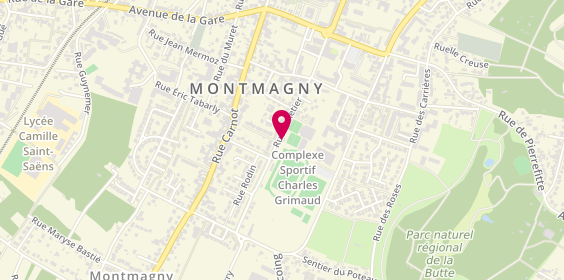 Plan de Athletisme montmagny, 21 Rue Pelletier, 95360 Montmagny
