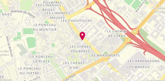 Plan de Basic Fit, Rue des Chênes Pourpres 2, 95800 Cergy