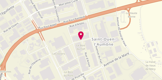 Plan de Assoc Sportive Squash 95, Zone Industrielle des Bethunes Avenue Bourgogne, 95310 Saint-Ouen-l'Aumône
