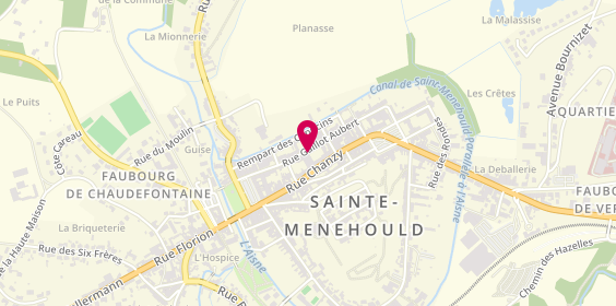 Plan de Centre Sportif Jean Moulin, 52 Rue Gaillot Aubert, 51800 Sainte-Menehould