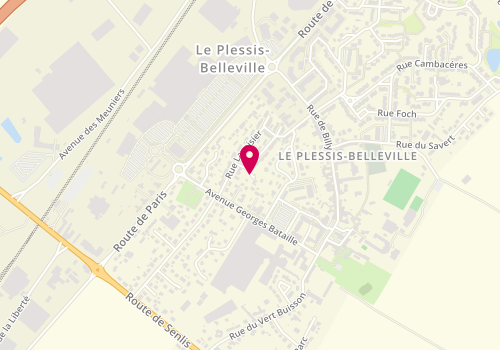 Plan de Tennis Club Loisirs Plessis Belleville, Centre Socio-Culturel Mairie Plessis Belleville, 60330 Le Plessis-Belleville
