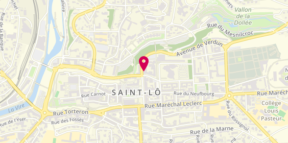 Plan de Asptt, 2 Rue de Beaucoudray, 50000 Saint-Lô