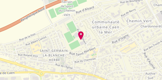 Plan de Caen Maladrerie Tennis, 9 Rue du Désert, 14000 Caen