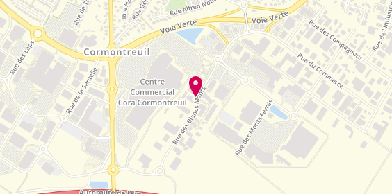 Plan de Basic Fit, Zone Commerciale Les Blancs Monts Avenue Goisses, 51350 Cormontreuil