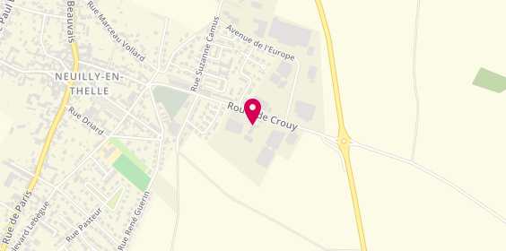 Plan de Boxingym la Force de Vivre, 7 Route de Crouy, 60530 Neuilly-en-Thelle