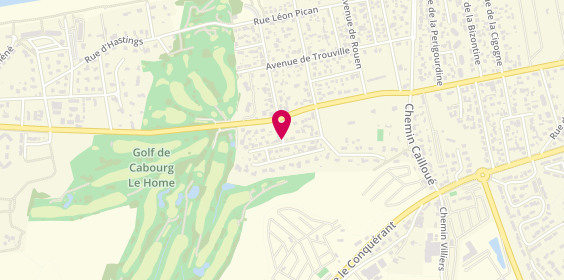 Plan de Ass Sport Garden Tennis de Cabourg, 1 Avenue du General de Gaulle, 14390 Cabourg