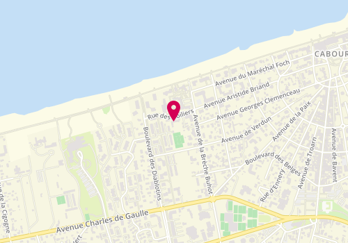 Plan de Sporting Club Cabourg, 13 Av. Des Voiliers, 14390 Cabourg