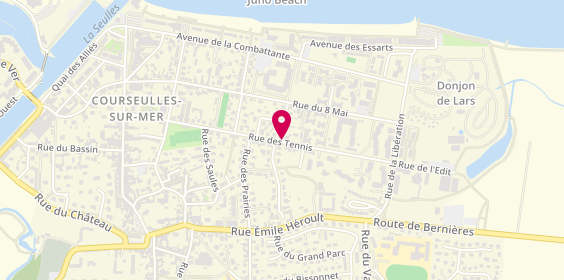 Plan de Courseulles Sur Mer Tc, Rue des Tennis, 14470 Courseulles-sur-Mer