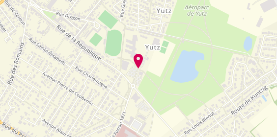 Plan de Tennis Club Yutz Aéroparc, Rue Croix du Sud Place Arc en Ciel, 57970 Yutz
