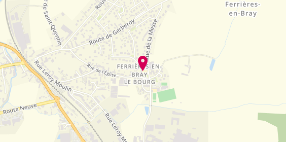 Plan de Aslf Section Gymnastique, Mairie Ferrières en Bray, 76220 Ferrières-en-Bray
