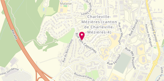 Plan de GYMNASE, Rue Capucines, 08000 Charleville-Mézières