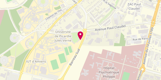 Plan de I U T Campus Bailly, Iut Campus du Bailly Avenue Facultés, 80480 Salouël